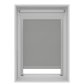 KARWEI rolgordijn dakraam 28158 grijs verduisterend op maat