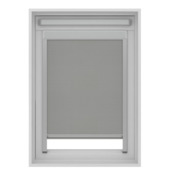 KARWEI rolgordijn dakraam 28158 grijs verduisterend op maat