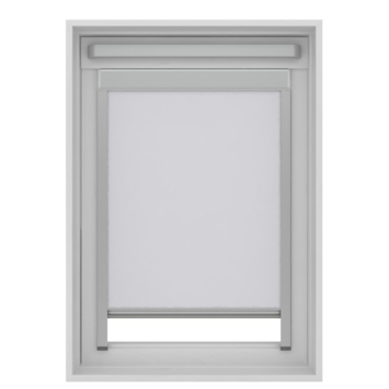 KARWEI rolgordijn dakraam 28141 wit verduisterend op maat