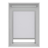 KARWEI rolgordijn dakraam 28141 wit verduisterend op maat