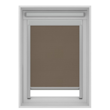 KARWEI rolgordijn dakraam 28162 bruin verduisterend op maat
