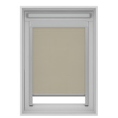KARWEI rolgordijn dakraam 28156 zand verduisterend op maat