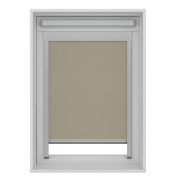 KARWEI rolgordijn dakraam 28157 vergrijsd beige verduisterend op maat