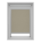 KARWEI rolgordijn dakraam 28157 vergrijsd beige verduisterend op maat