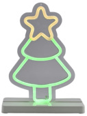 Christmas Goods kerstdecoratie kerstboom neon verlichting 25 x 16 cm