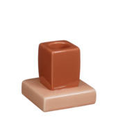 Kandelaar Theo-Bert Pot roze terra 7 x 7 x 7 cm