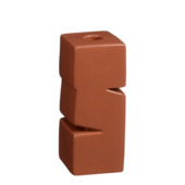 Kandelaar Theo-Bert Pot terra 7,5 x 7,5 x 18 cm