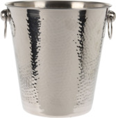 Home & Styling champagne/wijnkoeler RVS Ø 20 cm