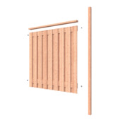 Schutting Royal Douglas hout geschaafd 1,9 m