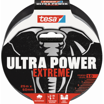 Tesa Ultra Power Extreme Repair tape zwart 25 m x 50 mm kopen? Overige tape | Karwei