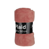 Fleece plaid roze 180 x 130 cm