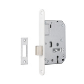 AXA deurslot kastslot model 7115 sl met witte voorplaat inclusief sluitplaat en sleutels sl55