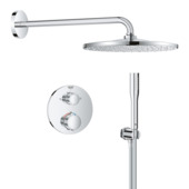 Grohe Precision Thermostat Perfect inbouw douchesysteem met Vitalio Rain Mono 310 hoofddouche rond Chroom