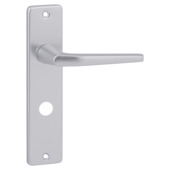 Karwei deurkruk set Daan recht schild vrij-bezet sluiting 63/8 mm aluminium