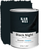 KARWEI binnenlak zijdeglans RAL 7021 black night 750 ml