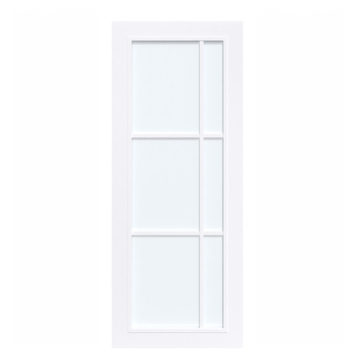 Arne & Bodil binnendeur ABD504 satijnglas - extra wit afgelakt - glaslat extra wit