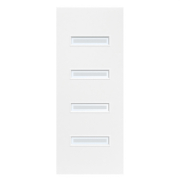 Arne & Bodil binnendeur ABD16 mat glas met blanke rand - wit afgelakt