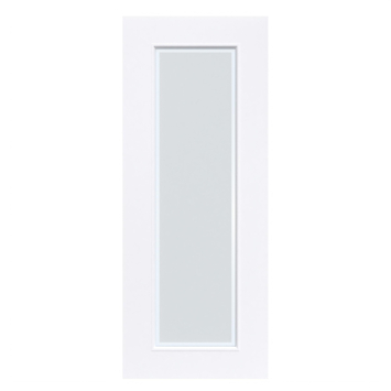 Arne & Bodil binnendeur ABD20 mat glas met blanke rand - extra wit afgelakt