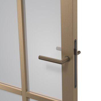 Arne & Bodil binnendeur ABE106 rook glas - metallic brons staallook afwerking