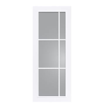 Arne & Bodil binnendeur ABD504 rook glas - extra wit afgelakt - glaslat extra wit
