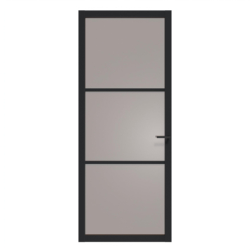 Arne & Bodil binnendeur ABE101 brons glas - diep zwart afgelakt