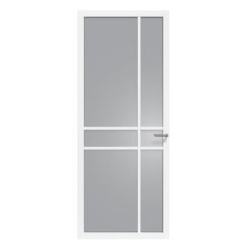 Arne & Bodil binnendeur ABE105 rook glas - wit afgelakt