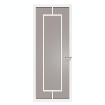 Arne & Bodil binnendeur ABE108 brons glas - wit afgelakt