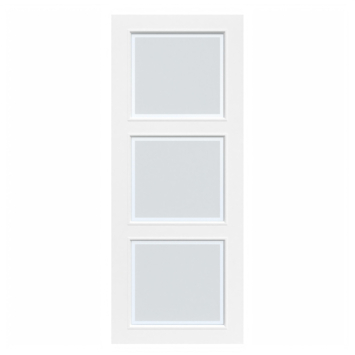 Arne & Bodil binnendeur ABD26 mat glas met blanke rand - wit afgelakt