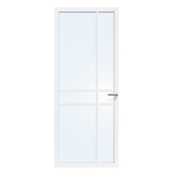 Arne & Bodil binnendeur ABE105 blank glas - wit afgelakt