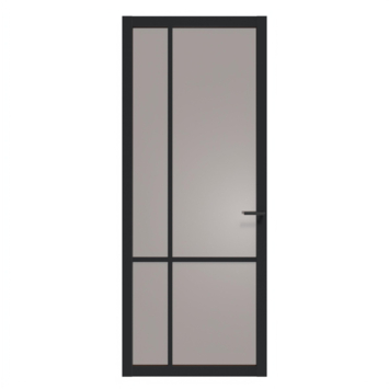 Arne & Bodil binnendeur ABE103 brons glas - diep zwart afgelakt