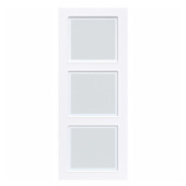 Arne & Bodil binnendeur ABD26 mat glas met blanke rand - extra wit afgelakt