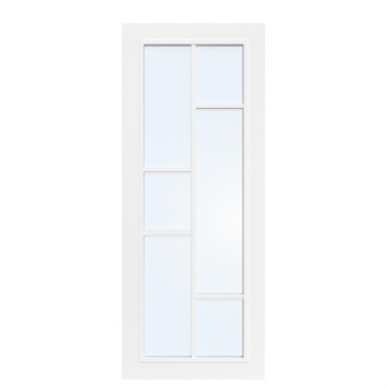 Arne & Bodil binnendeur ABD506 blank glas - wit afgelakt - glaslat wit