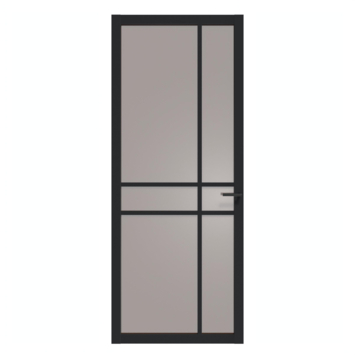 Arne & Bodil binnendeur ABE105 brons glas - diep zwart afgelakt