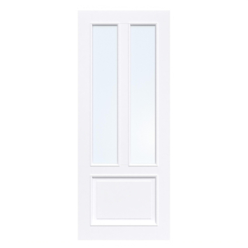 Arne & Bodil binnendeur ABT107 blank glas - extra wit afgelakt