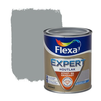 Flexa Expert houtlak zijdeglans grijsblauw 750 ml