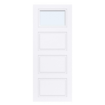 Arne & Bodil binnendeur ABT310 blank facetglas - extra wit afgelakt