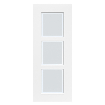 Arne & Bodil binnendeur ABD21 mat glas met blanke rand - wit afgelakt