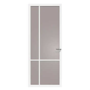 Arne & Bodil binnendeur ABE103 brons glas - wit afgelakt