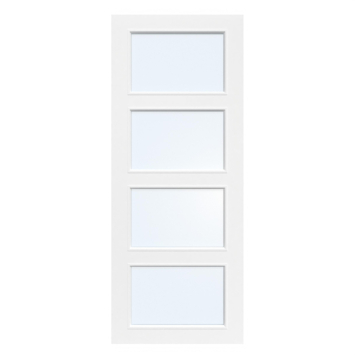 Arne & Bodil binnendeur ABD25 blank glas - wit afgelakt