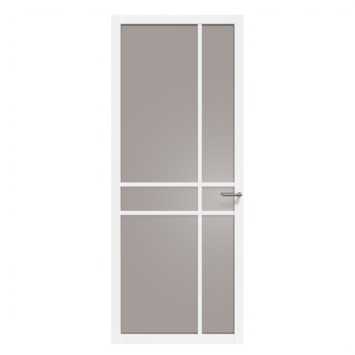 Arne & Bodil binnendeur ABE105 brons glas - wit afgelakt