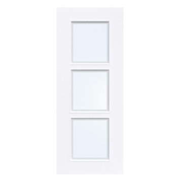 Arne & Bodil binnendeur ABD21 blank glas met matte rand - extra wit afgelakt