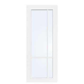 Arne & Bodil binnendeur ABD521 blank glas - wit afgelakt - glaslat wit