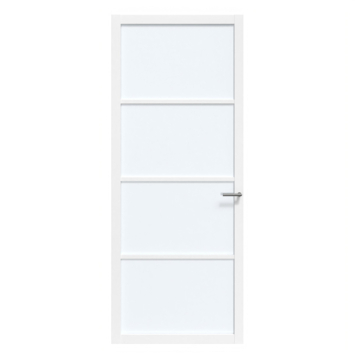 Arne & Bodil binnendeur ABE100 satijnglas - wit afgelakt