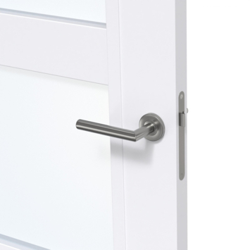 Arne & Bodil binnendeur ABB102 blank glas - extra wit afgelakt - glaslat extra wit