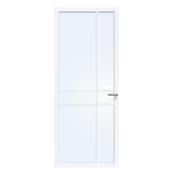 Arne & Bodil binnendeur ABE105 blank glas - extra wit afgelakt