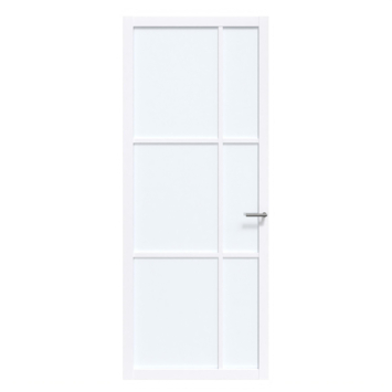 Arne & Bodil binnendeur ABE106 satijnglas - extra wit afgelakt