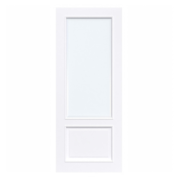 Arne & Bodil binnendeur ABT103 mat facetglas - extra wit afgelakt