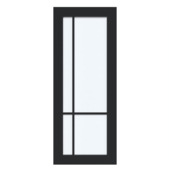 Arne & Bodil binnendeur ABD522 satijnglas - diep zwart afgelakt