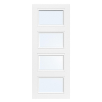 Arne & Bodil binnendeur ABT308 blank facetglas - wit afgelakt