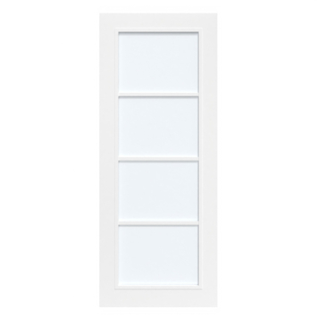 Arne & Bodil binnendeur ABB103 satijnglas - wit afgelakt - glaslat wit